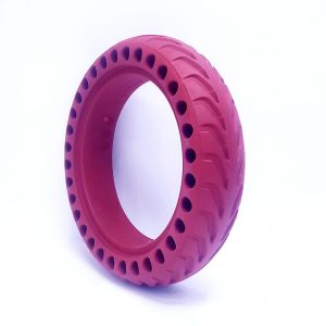Rueda maciza roja para Patinetes Xiaomi M365/PRO 8,5 Pulgadas.